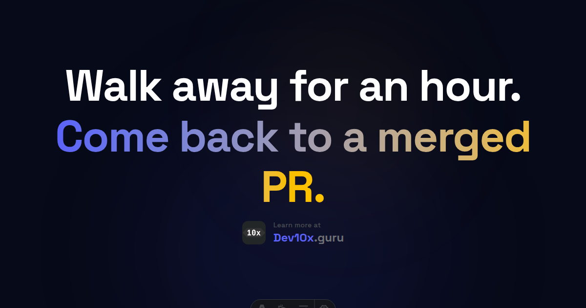 Walk away for an hour. Come back to a merged PR.